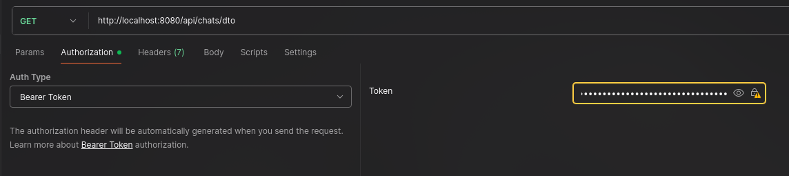 Bearer token dans postman